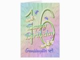 Granddaughter 16th Birthday Cards Granddaughter 16th Birthday butterfly Garden Card Zazzle