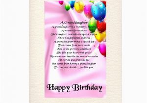 Granddaughter 16th Birthday Cards Personalised Birthday Card Quot A Granddaughter Poem Quot 16th