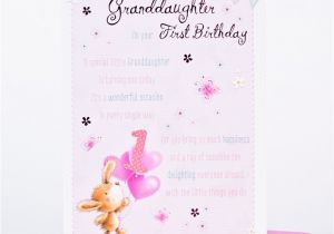 Granddaughter 1st Birthday Card Verses 1st Birthday Card for A Special Granddaughter Only 89p