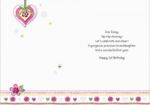 Granddaughter 1st Birthday Card Verses Granddaughter 1st Birthday Card Verses Birthday Tale