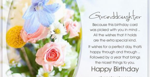 Granddaughter Birthday Cards for Facebook Happy Birthday Special Granddaughter