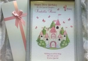 Granddaughter First Birthday Card Personalised Beautiful Princess Birthday Card Handmade Perso Folksy