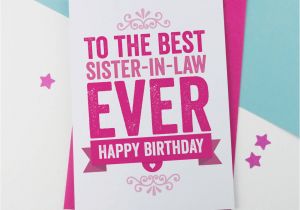 Granddaughter In Law Birthday Card Birthday Card for Sister In Law by A is for Alphabet