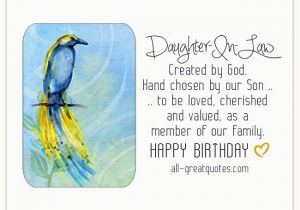 Granddaughter In Law Birthday Card Daughter In Law Created by God Hand Chosen by Our son