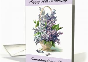 Granddaughter In Law Birthday Card Granddaughter In Law 30th Birthday Purple Lilac Bouquet