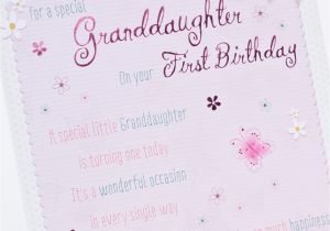 Granddaughters 1st Birthday Card 1st Birthday Card for A Special Granddaughter Only 89p