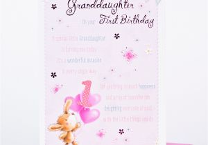 Granddaughters 1st Birthday Card 1st Birthday Card for A Special Granddaughter Only 89p