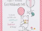 Granddaughters 1st Birthday Card Winnie the Pooh Granddaughter 1st Birthday Card Disney New