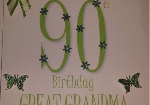 Grandma 90th Birthday Card Personalised Handmade Great Grandma 60th 70th 80th 90th