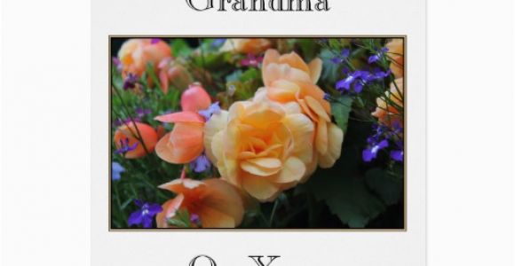 Grandma 90th Birthday Card Pretty Flowers Grandma 90th Birthday Card Zazzle