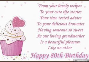 Grandma Birthday Card Sayings 80th Birthday Wishes Wishesmessages Com