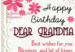 Grandma Birthday Card Sayings Happy Birthday Grandma Quotes Quotesgram