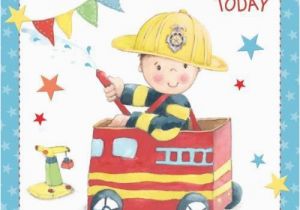 Grandson Birthday Cards Age 3 Fireman Grandson Age 3 Large Luxury 3rd Birthday Card Ebay