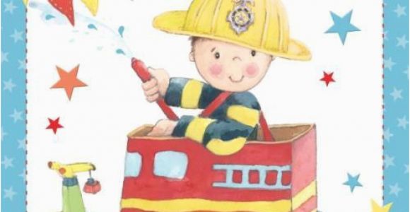 Grandson Birthday Cards Age 3 Fireman Grandson Age 3 Large Luxury 3rd Birthday Card Ebay