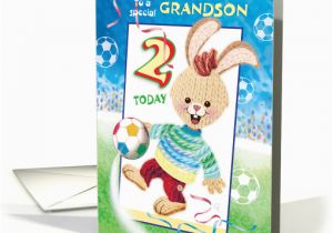Grandson Birthday Cards Age 3 Grandson Birthday Age 2 soccer Bunny Card 1290252