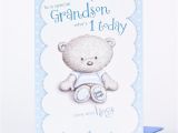 Grandson First Birthday Card Hugs 1st Birthday Card to A Special Grandson