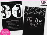 Graphic Design Birthday Invitations Modern 30th Birthday Invitations by Metro Designs Graphic