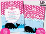 Graphic Design Birthday Invitations Whale Invitations First Birthday Invitations by Metro