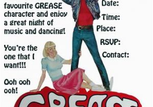Grease Birthday Invitations Best 25 Grease Party Ideas On Pinterest 1950s Party