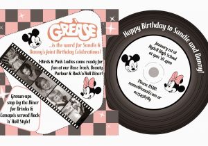 Grease Birthday Invitations Grease Party Invitations Cimvitation