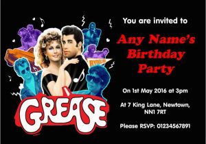 Grease Birthday Invitations Grease Party Invitations Cimvitation