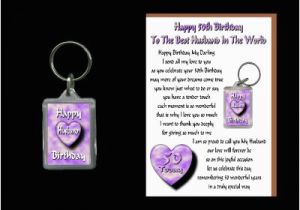 Great 50th Birthday Gifts for Husband 50th Happy Birthday Husband Card Keyring 50 today Gift Ebay