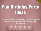 Great 50th Birthday Ideas for Him Fun Birthday Party Ideas Get Great Ideas for 21st Birthday