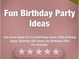 Great 50th Birthday Ideas for Him Fun Birthday Party Ideas Get Great Ideas for 21st Birthday