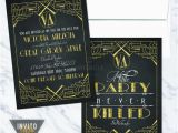 Great Gatsby Birthday Card Great Gatsby Invitation