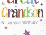 Great Grandson 1st Birthday Card Great Grandson Birthday Card Colour Insert Birthday