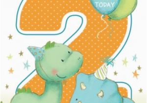 Great Grandson 2nd Birthday Card Great Grandson 2nd 2 Cute Dinosaur Balloon Bunting