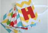 Green and Yellow Happy Birthday Banner Fabric Happy Birthday Banner Primary Colors by Paisleyhandmade