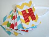 Green and Yellow Happy Birthday Banner Fabric Happy Birthday Banner Primary Colors by Paisleyhandmade