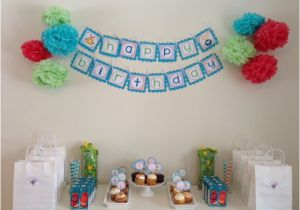 Green and Yellow Happy Birthday Banner Red Blue Yellow Green Robot theme Happy Birthday Banner