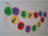 Green and Yellow Happy Birthday Banner Teletubbies theme Party Happy Birthday Banner theme