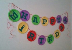 Green and Yellow Happy Birthday Banner Teletubbies theme Party Happy Birthday Banner theme
