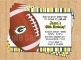 Green Bay Packers Birthday Invitations Green Bay Packers Football Birthday Bachelor Party Invitations