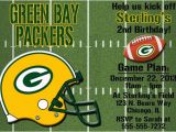 Green Bay Packers Birthday Invitations Green Bay Packers Football Invitations or Thank You Card