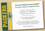 Green Bay Packers Birthday Invitations Green Bay Packers Football Party Invitation by Dovetaildesigns