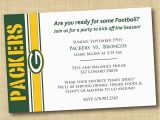 Green Bay Packers Birthday Invitations Green Bay Packers Football Party Invitation by Dovetaildesigns