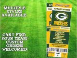Green Bay Packers Birthday Invitations Green Bay Packers Ticket Invitation