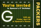 Green Bay Packers Birthday Invitations Invite146