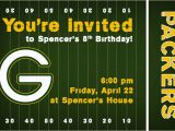 Green Bay Packers Birthday Invitations Invite146