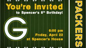 Green Bay Packers Birthday Invitations Invite146