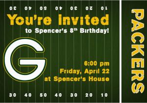 Green Bay Packers Birthday Invitations Invite146