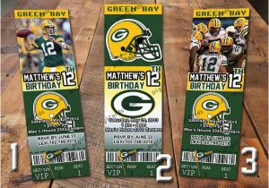 Green Bay Packers Birthday Invitations Nfl Green Bay Packers Birthday Invitation Ticket Flickr