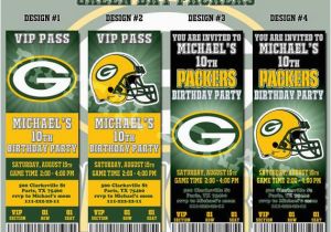 Green Bay Packers Birthday Invitations Packers Football Invitation Football Birthday by