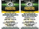 Green Bay Packers Birthday Invitations Printable Birthday Party Invitation Card Greenbay Packers