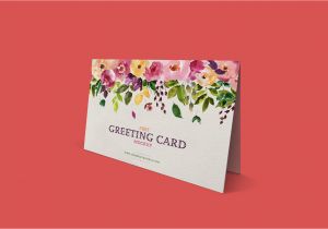 Greeting Card Universe Online Birthday Card Free Standing Greeting Card Mockup Dribbble Graphics