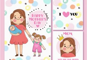 Greeting Cards for Mother S Birthday Mother and Child Vectors Photos and Psd Files Free Download